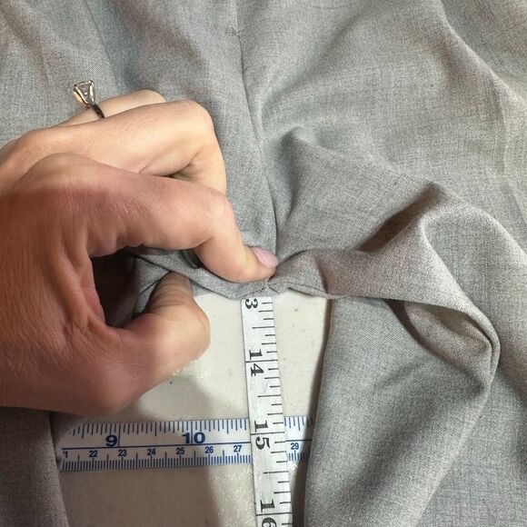 Worthington NWT Womens Wide Leg Trouser Pants Size 12 Hi Rise Gray Pleated Front - Picture 10 of 11